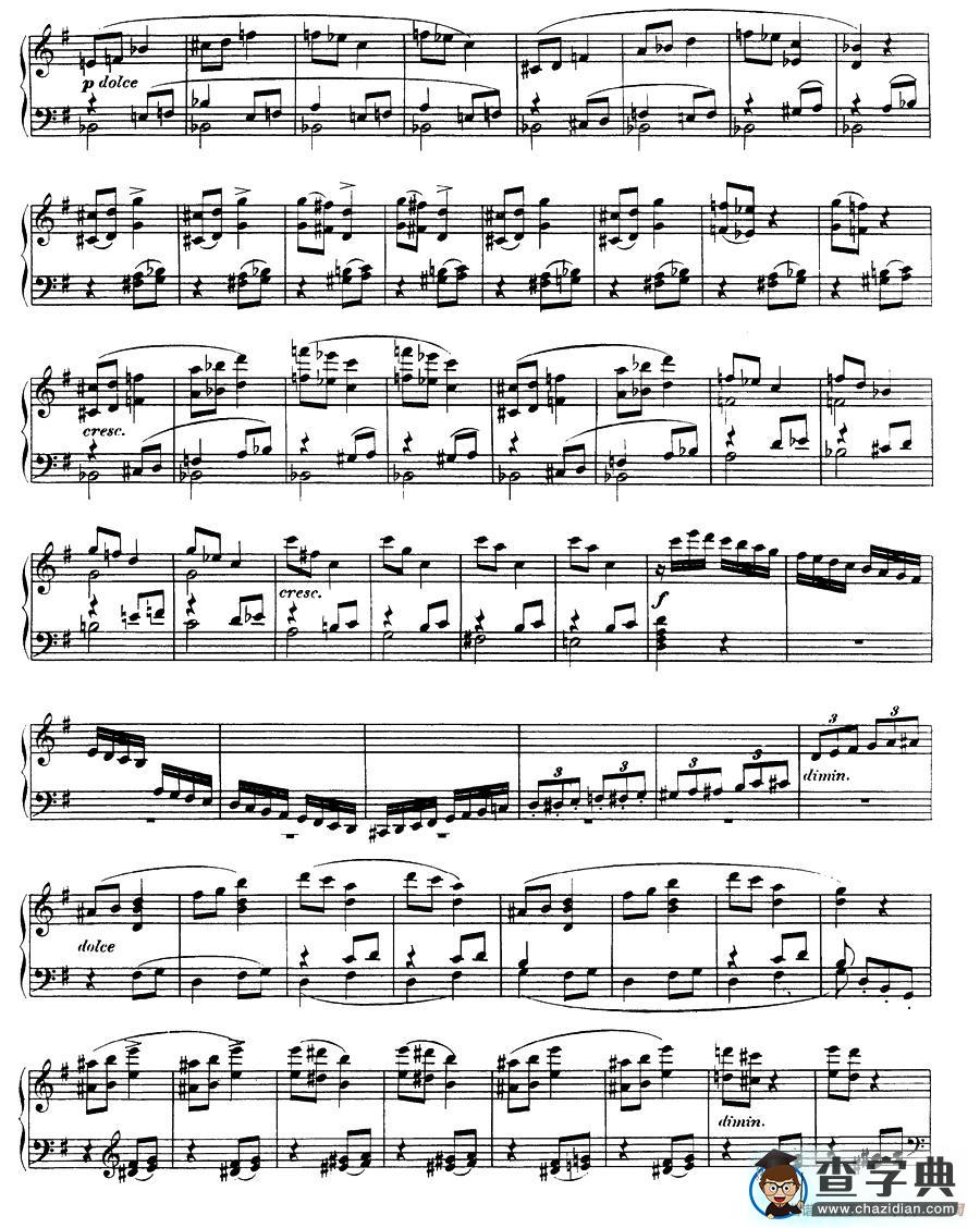 丢失一分钱的愤怒 Op.129钢琴谱