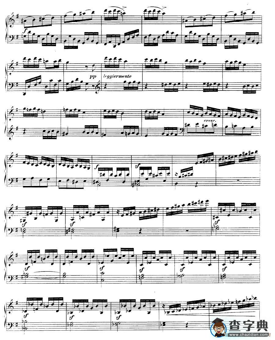 丢失一分钱的愤怒 Op.129钢琴谱