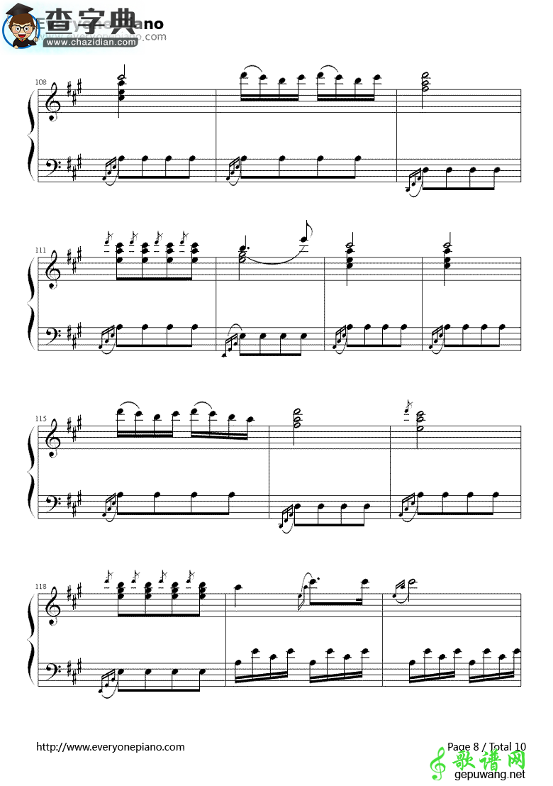 土耳其进行曲钢琴谱_莫扎特Turkish March钢琴谱