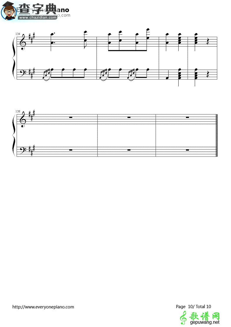土耳其进行曲钢琴谱_莫扎特Turkish March钢琴谱