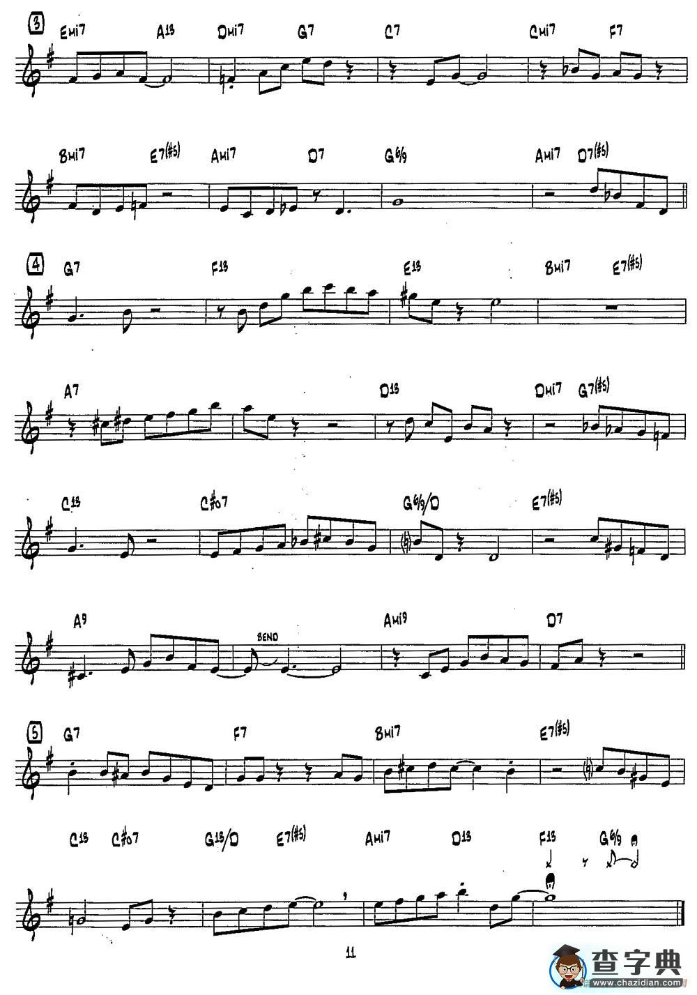 SWINGIN2（15首爵士练习曲之4）萨克斯谱