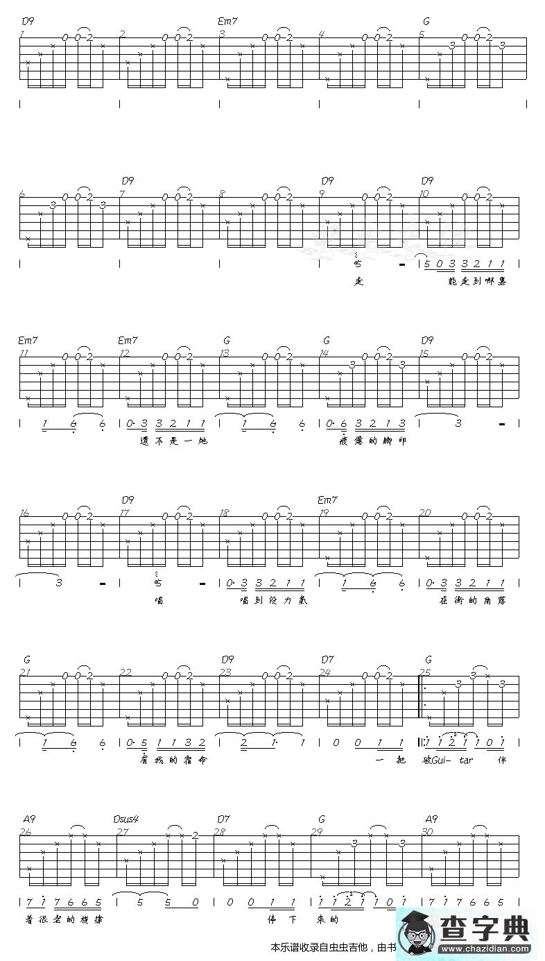 STREE－GUITAR－MAN-认证谱吉他谱