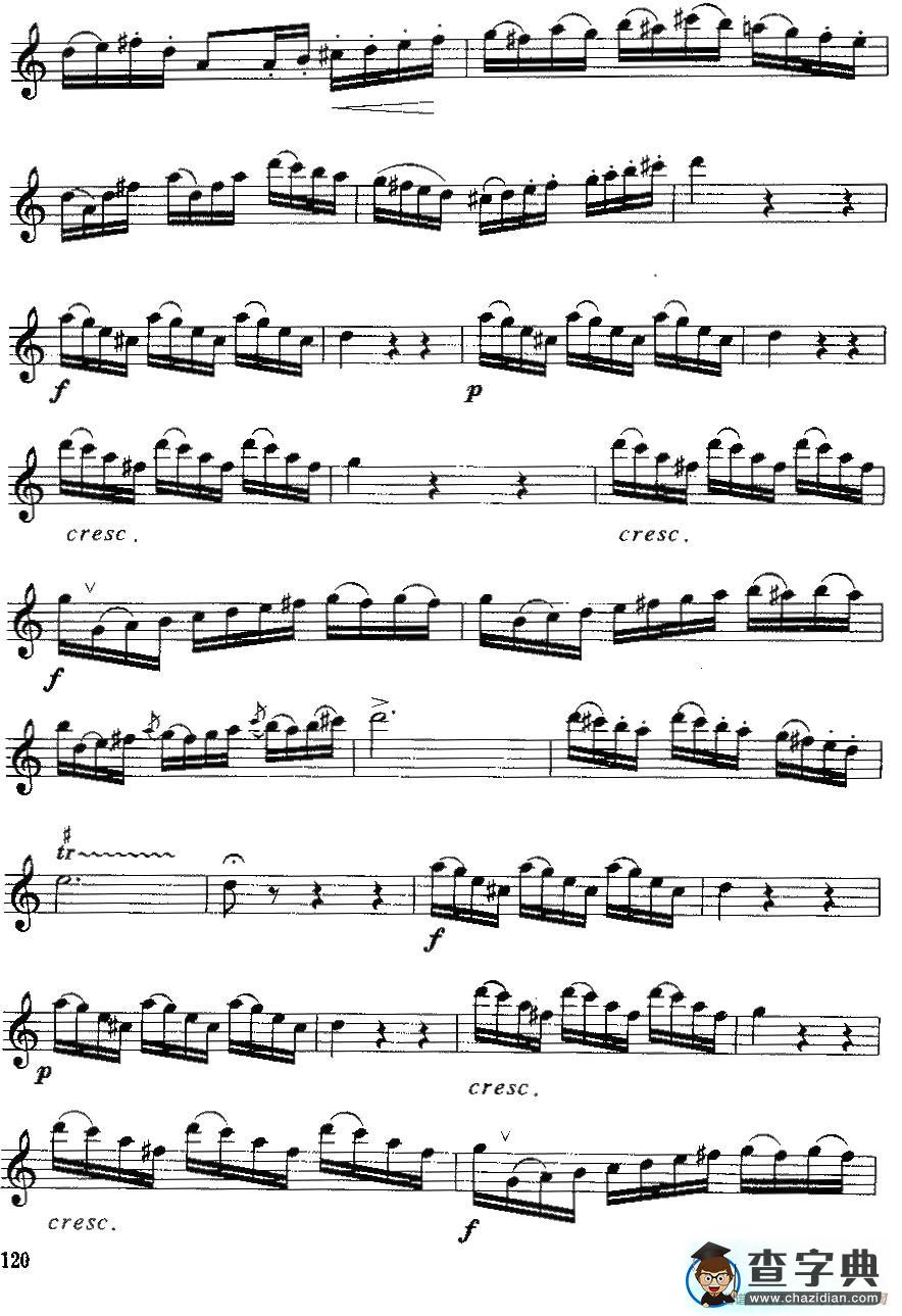 变奏曲萨克斯谱
