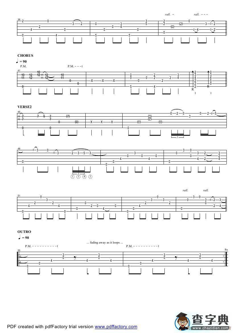 tommy emmanuel：tahitian skies（指弹吉它）吉他谱