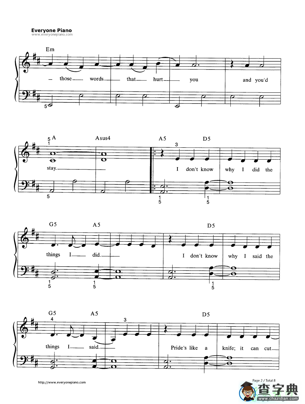 【If I Could Turn Back Time钢琴谱】Cher