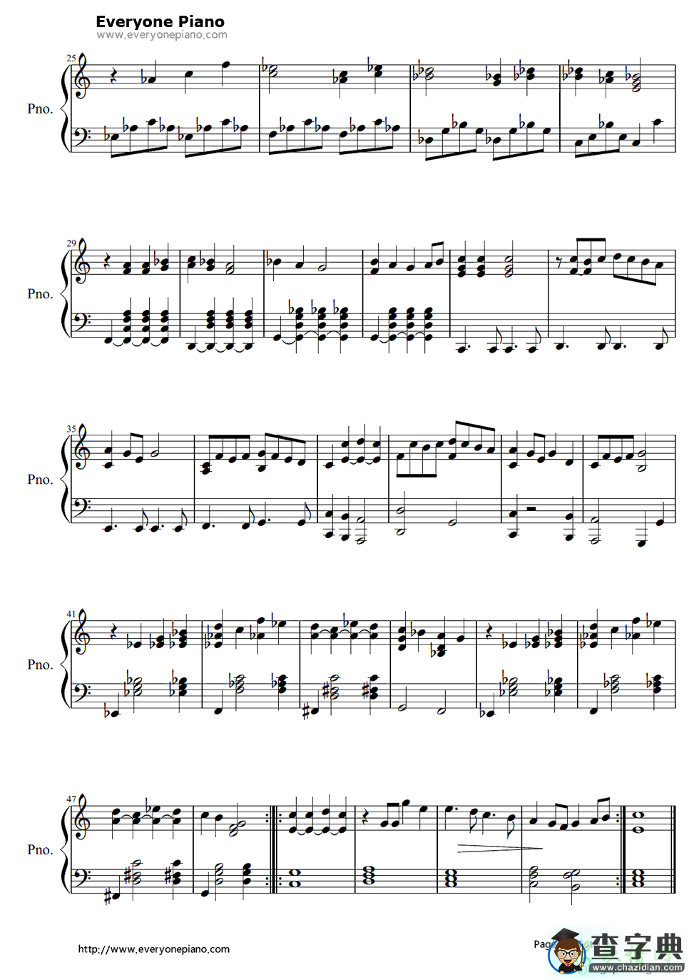 【Uptown Girl钢琴谱】Billy Joel