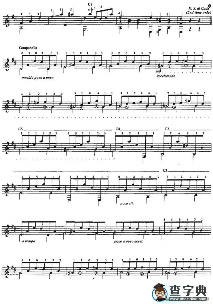 Vals op.8no.4（古典吉他）吉他谱