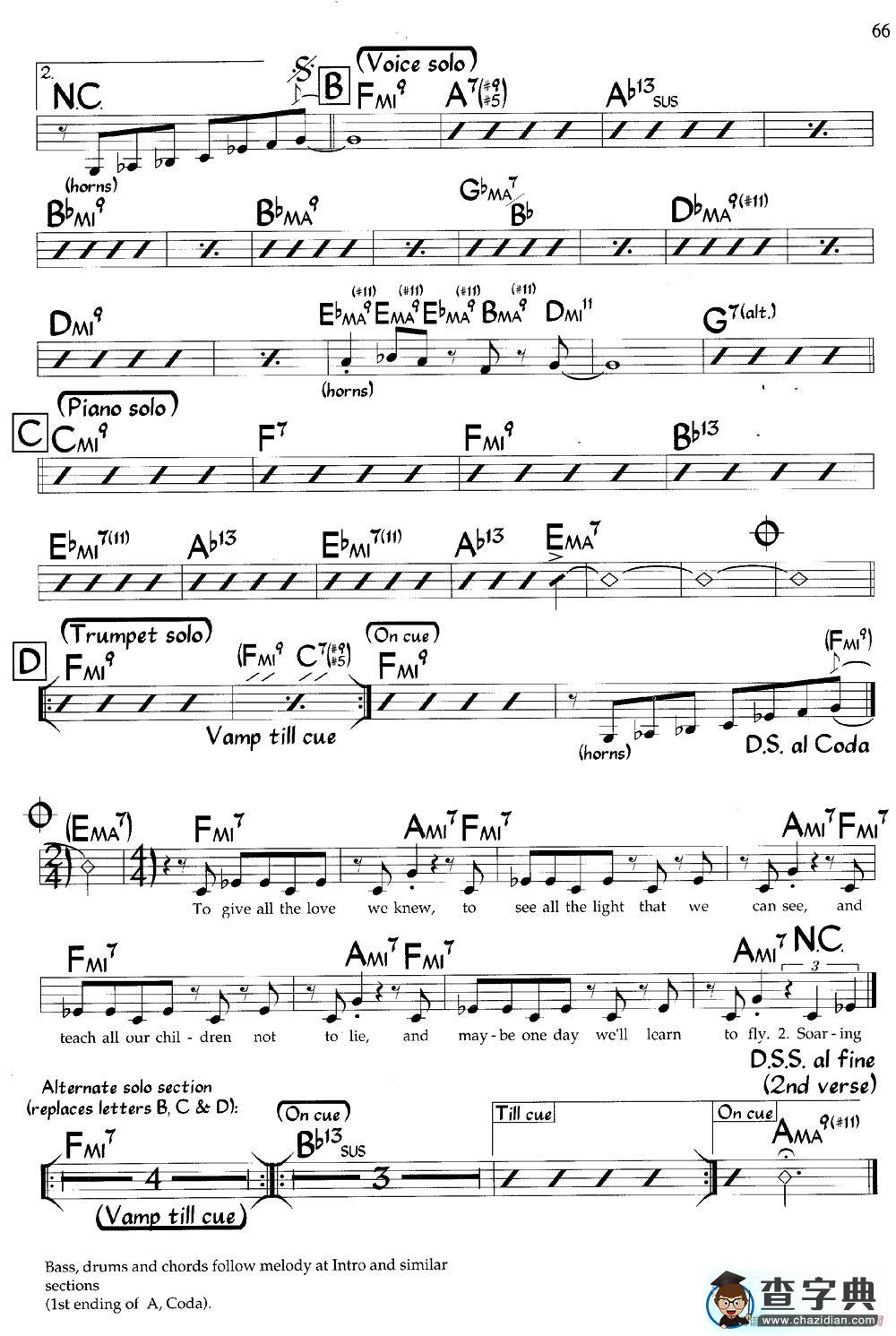 Butterfly（爵士钢琴曲）钢琴谱