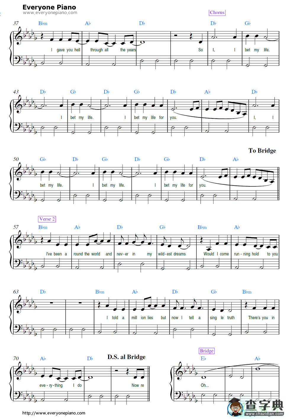 【I Bet My Life钢琴谱】Imagine Dragons