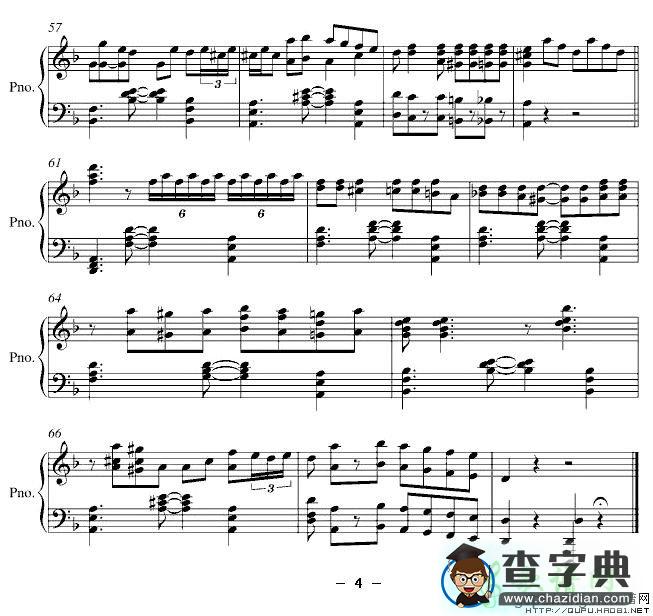 【The Crave钢琴谱】五线谱