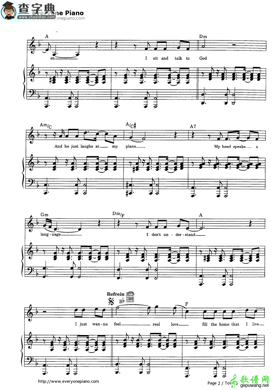 【Feel钢琴谱】Robbie Williams