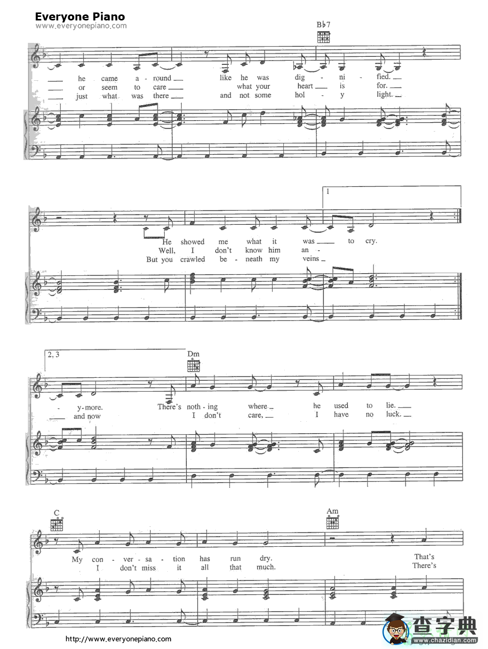 【Torn钢琴谱】Natalie Imbruglia