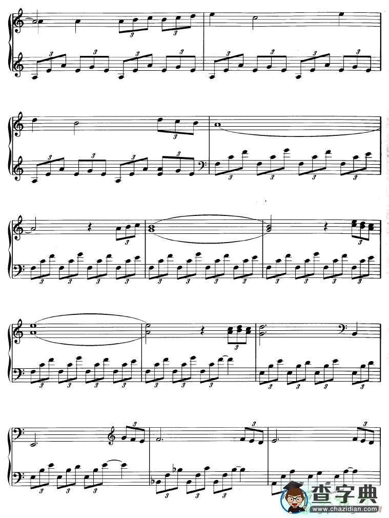 【Vesuvius钢琴谱】五线谱