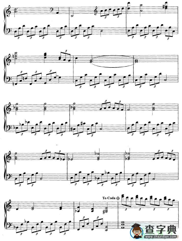 【Vesuvius钢琴谱】五线谱