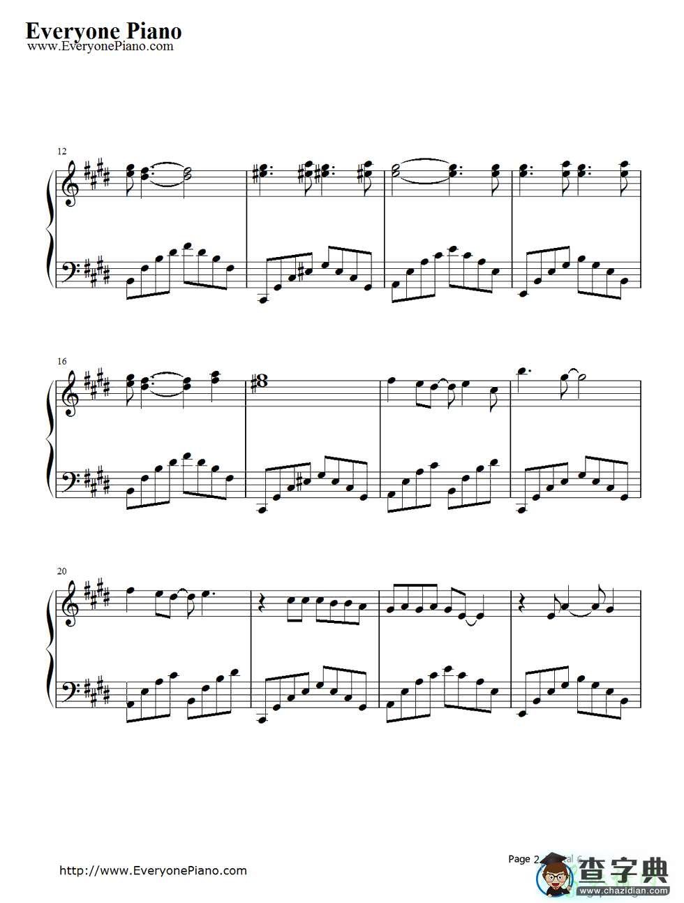 【Crawling钢琴谱】Linkin Park