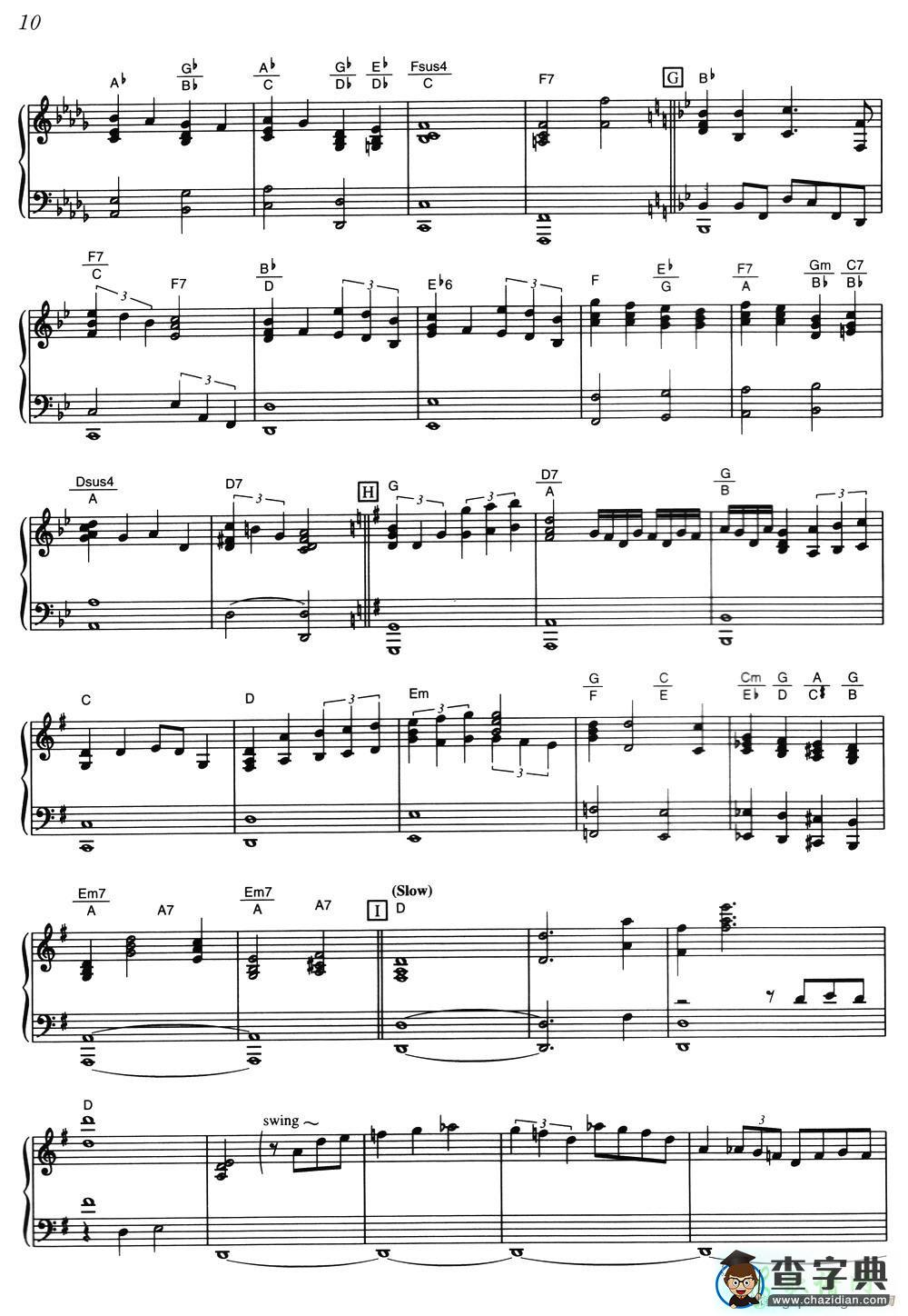 【The Legend Of The Pianist钢琴谱】五线谱
