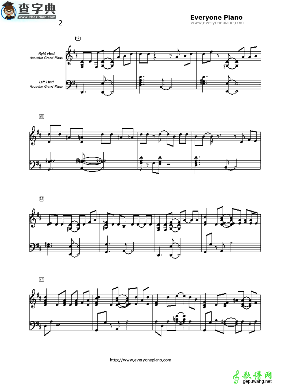 【Everything钢琴谱】Michael Bublé