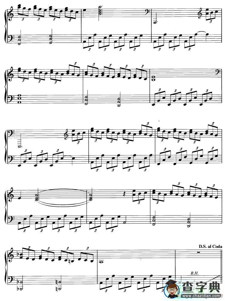 【Vesuvius钢琴谱】五线谱