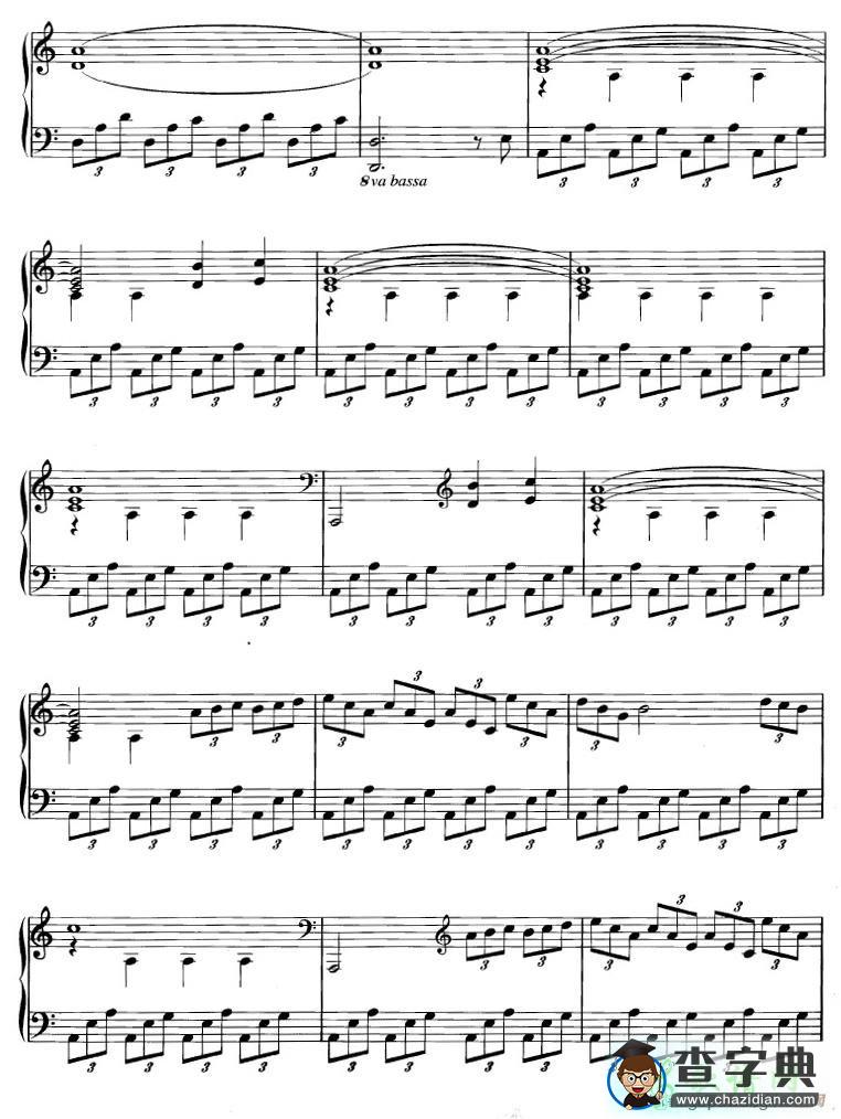 【Vesuvius钢琴谱】五线谱