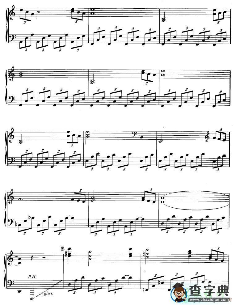 【Vesuvius钢琴谱】五线谱