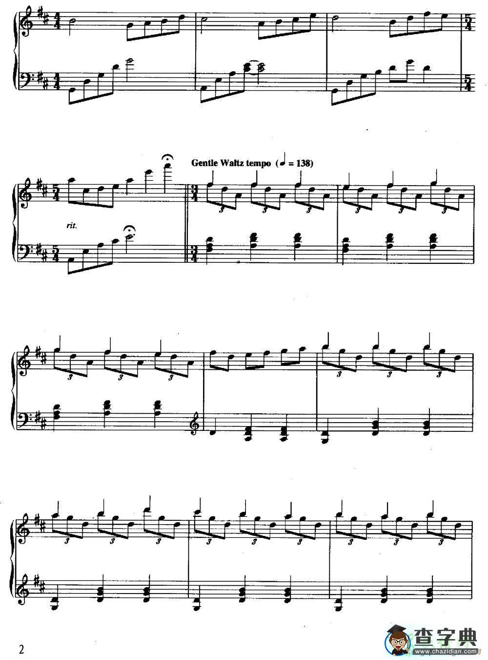 【Reflections of Passion钢琴谱】五线谱
