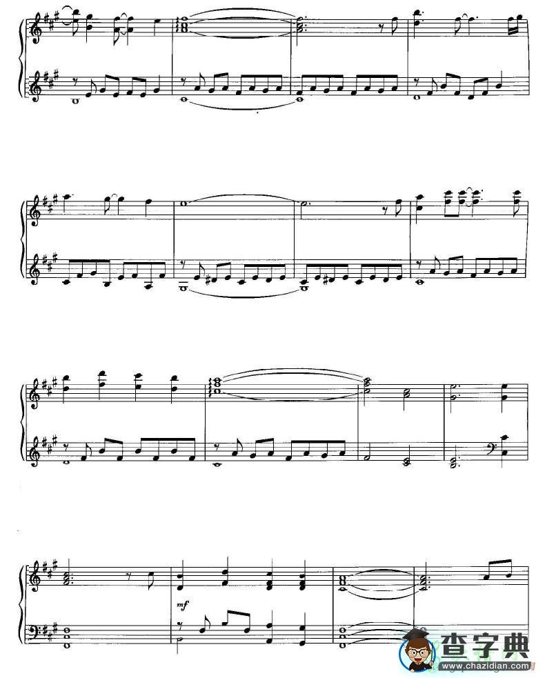 【O Come, O Come, Emmanuel钢琴谱】五线谱