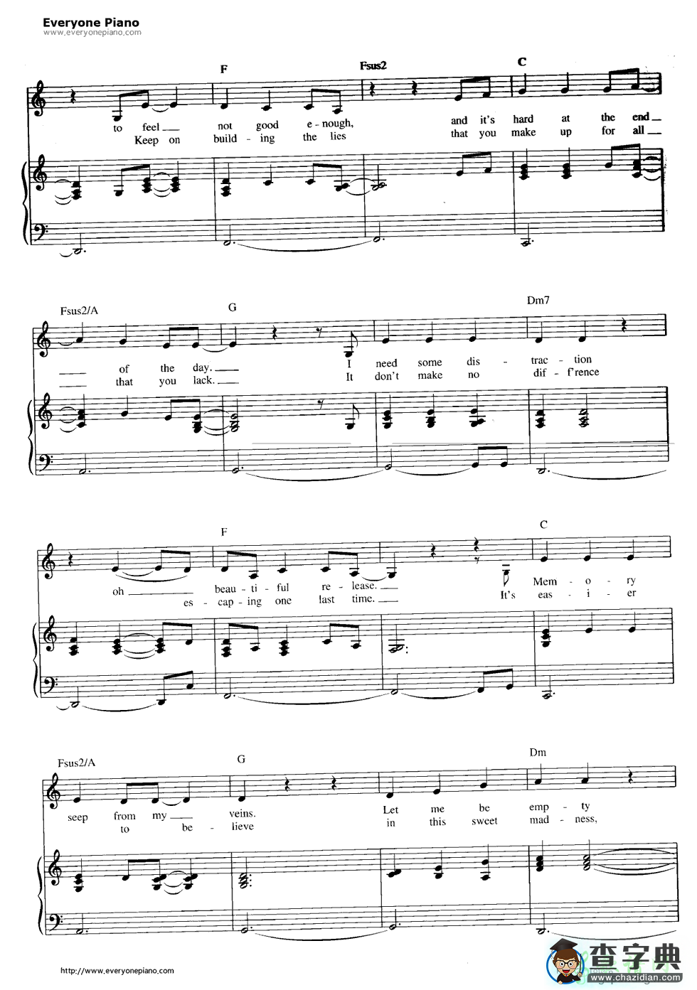 Angel钢琴谱_City Of Angels主题曲钢琴谱