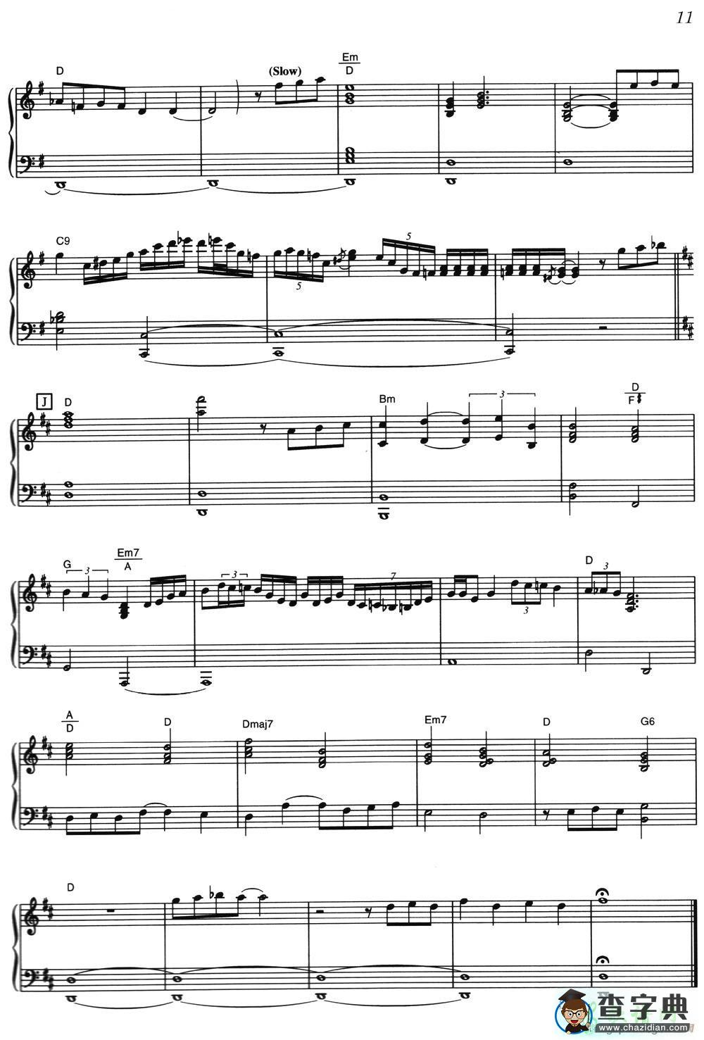 【The Legend Of The Pianist钢琴谱】五线谱