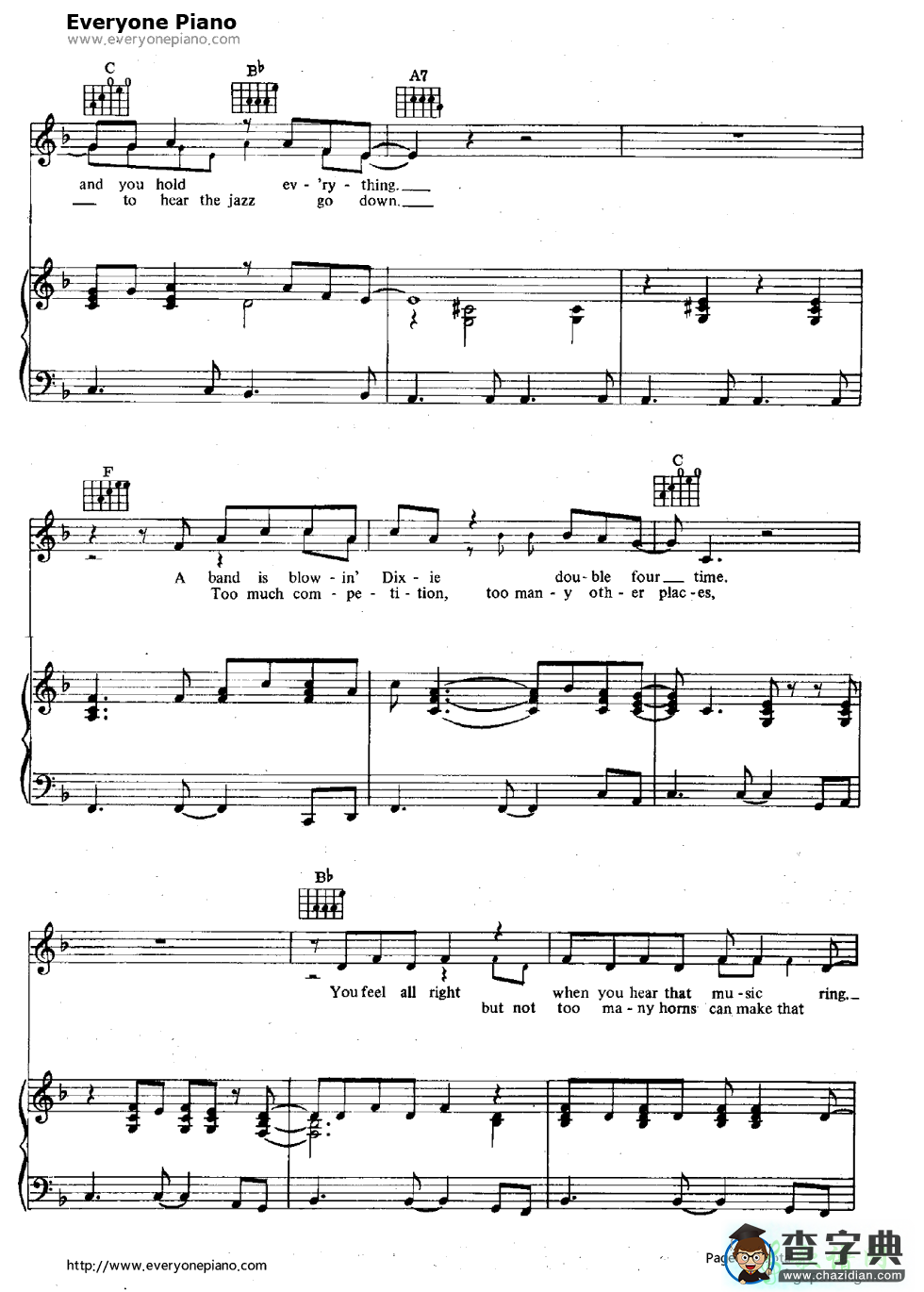 【Sultans of Swing钢琴谱】Dire Straits