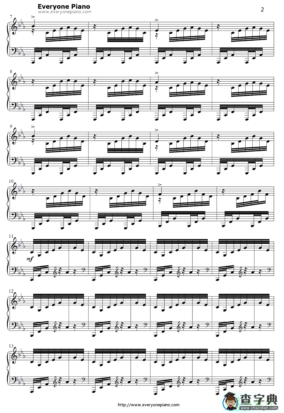 【Final Frontier钢琴谱】Thomas Bergersen