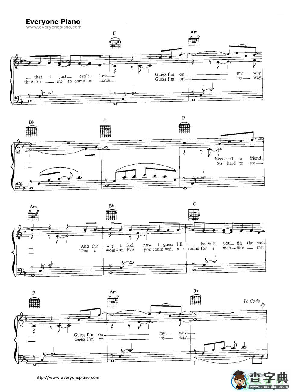 【Stuck on You钢琴谱】Lionel Richie
