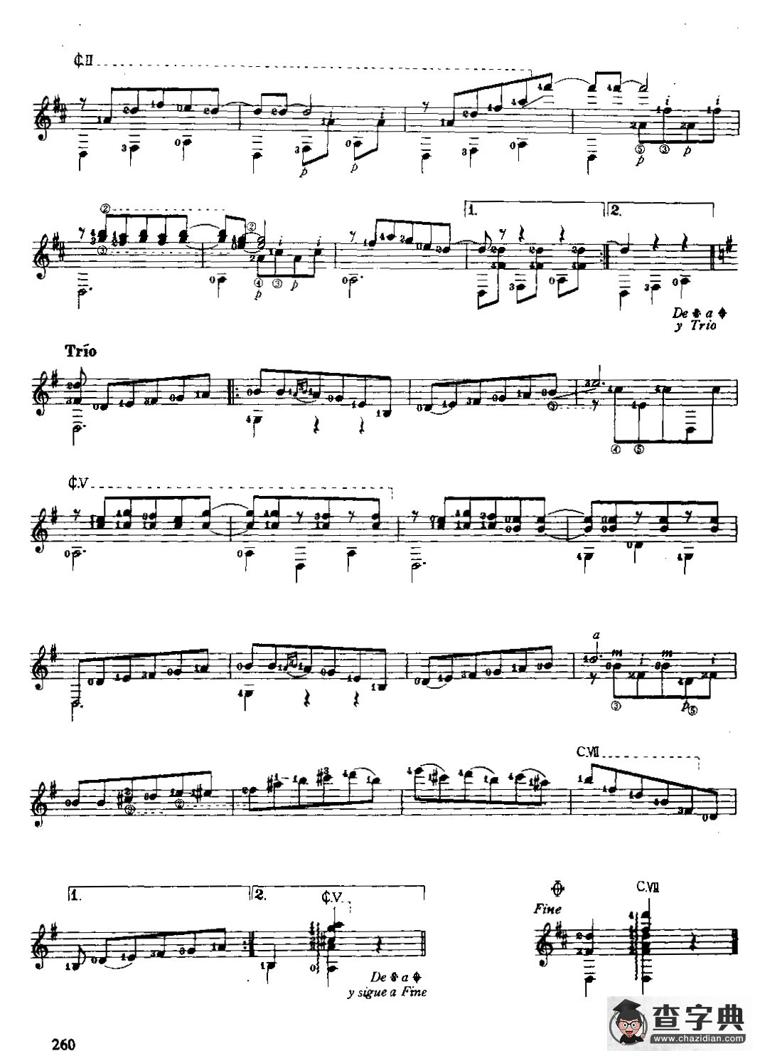 巴拉奎舞曲吉他谱