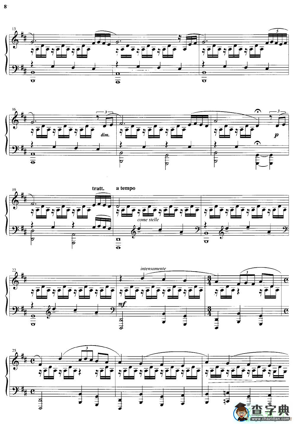 【Due Tramonti钢琴谱】五线谱