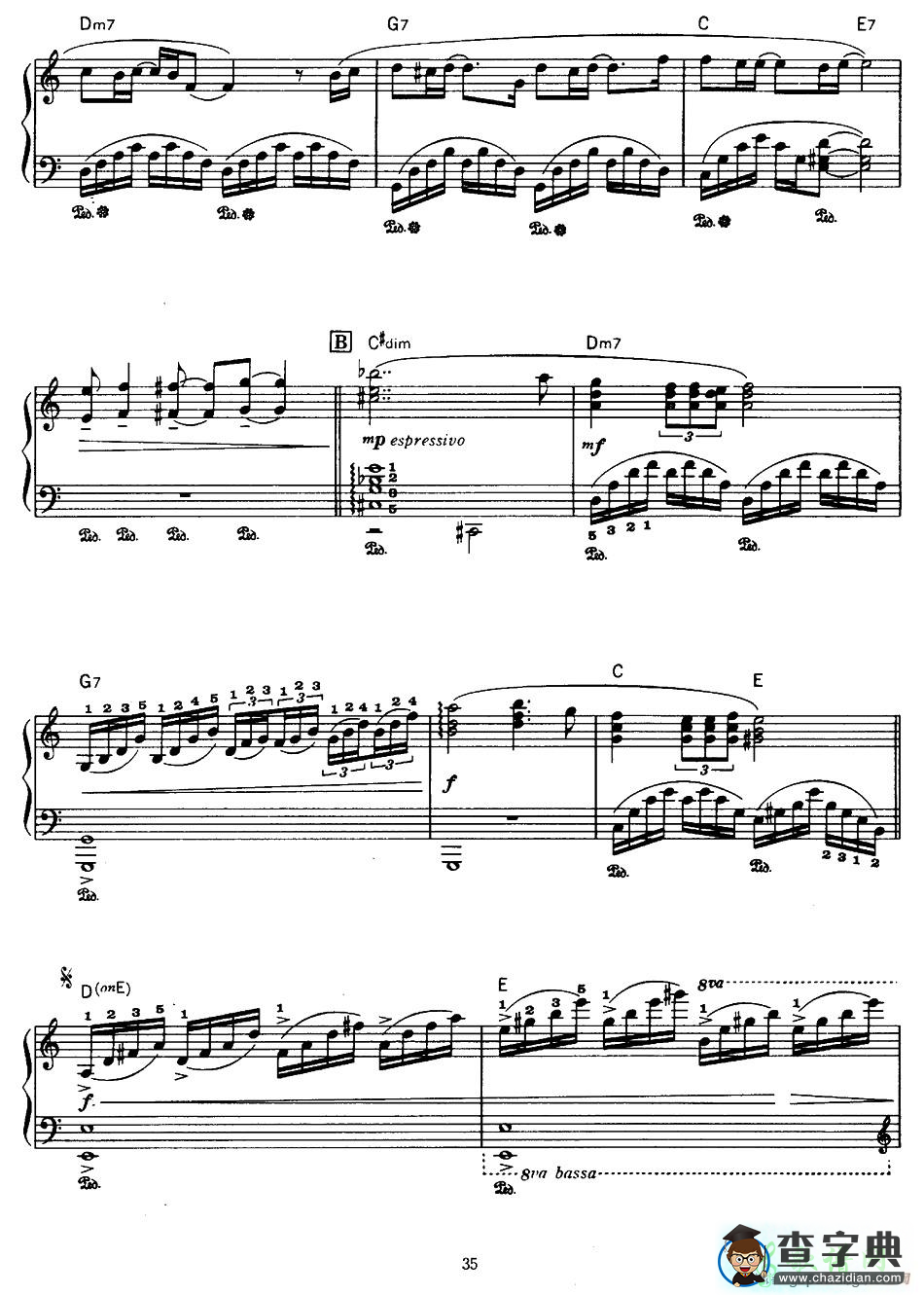 【Concerto Des Etoiles钢琴谱】五线谱