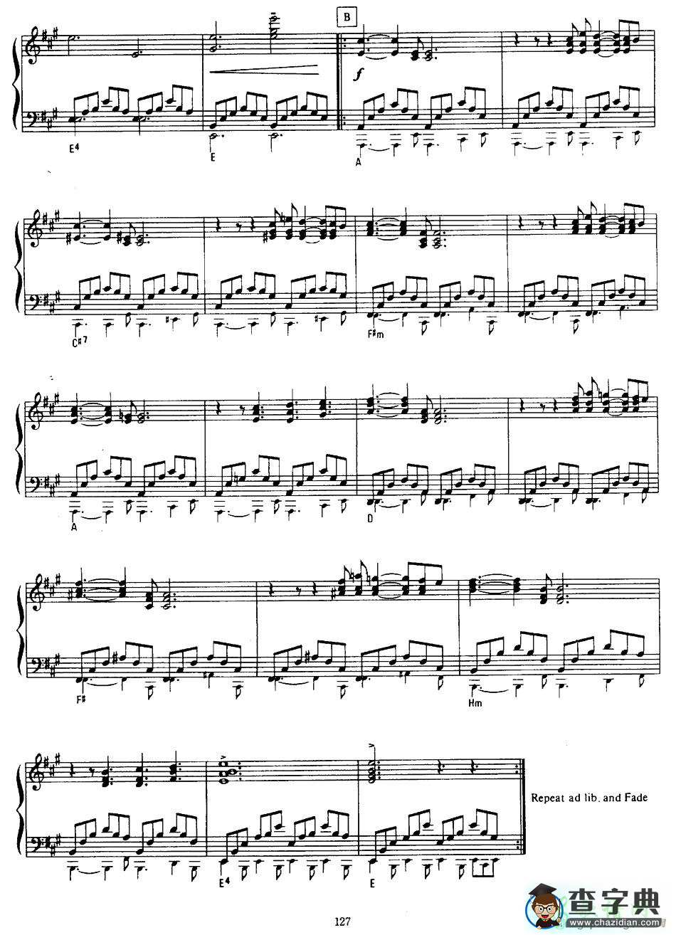 【Romantica Serenade钢琴谱】五线谱
