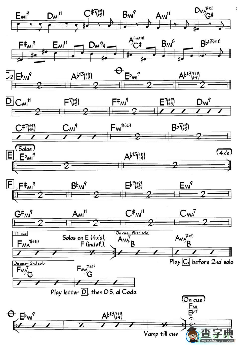 【The Necessary Blonde(Bass)钢琴谱】五线谱
