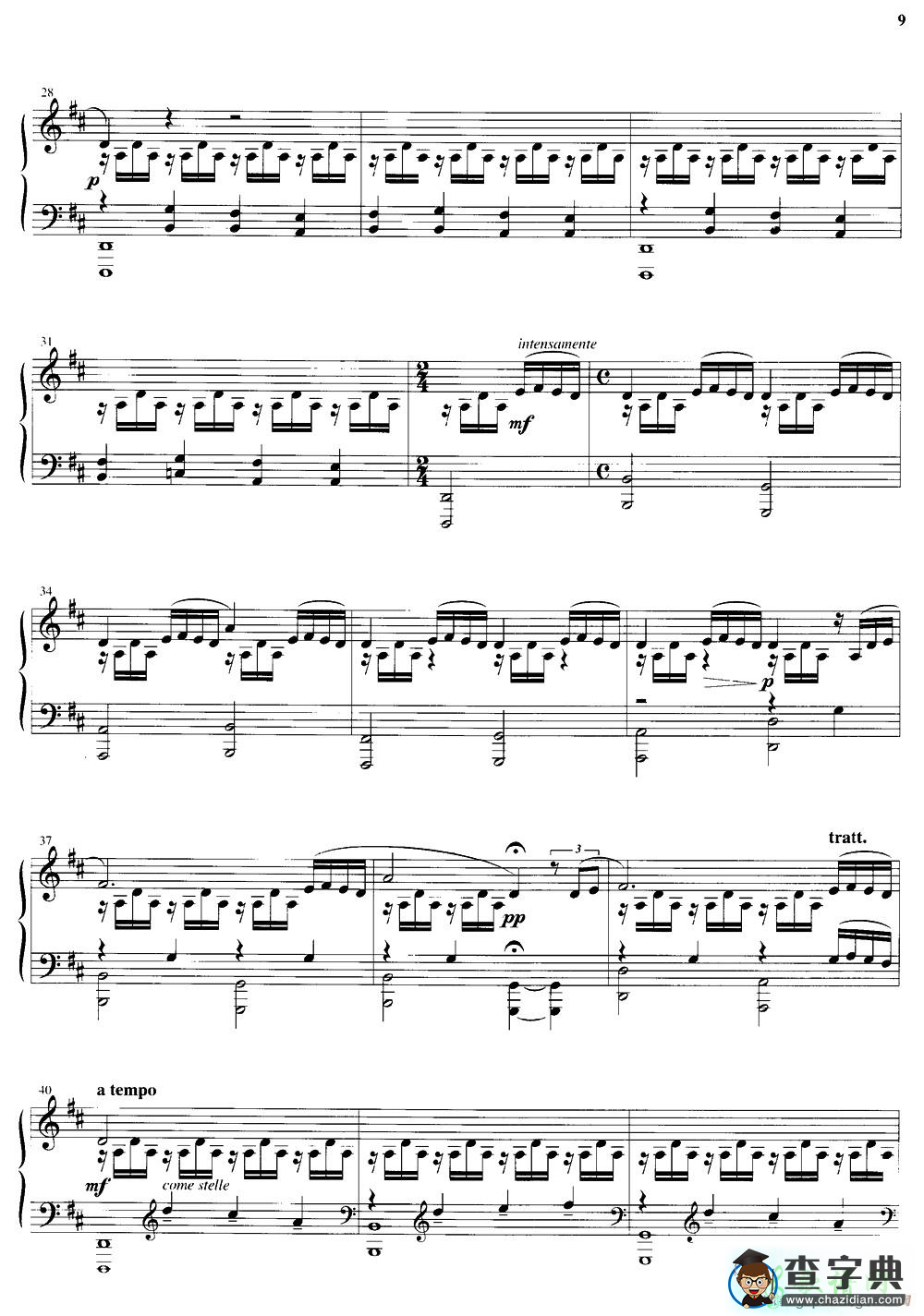 【Due Tramonti钢琴谱】五线谱