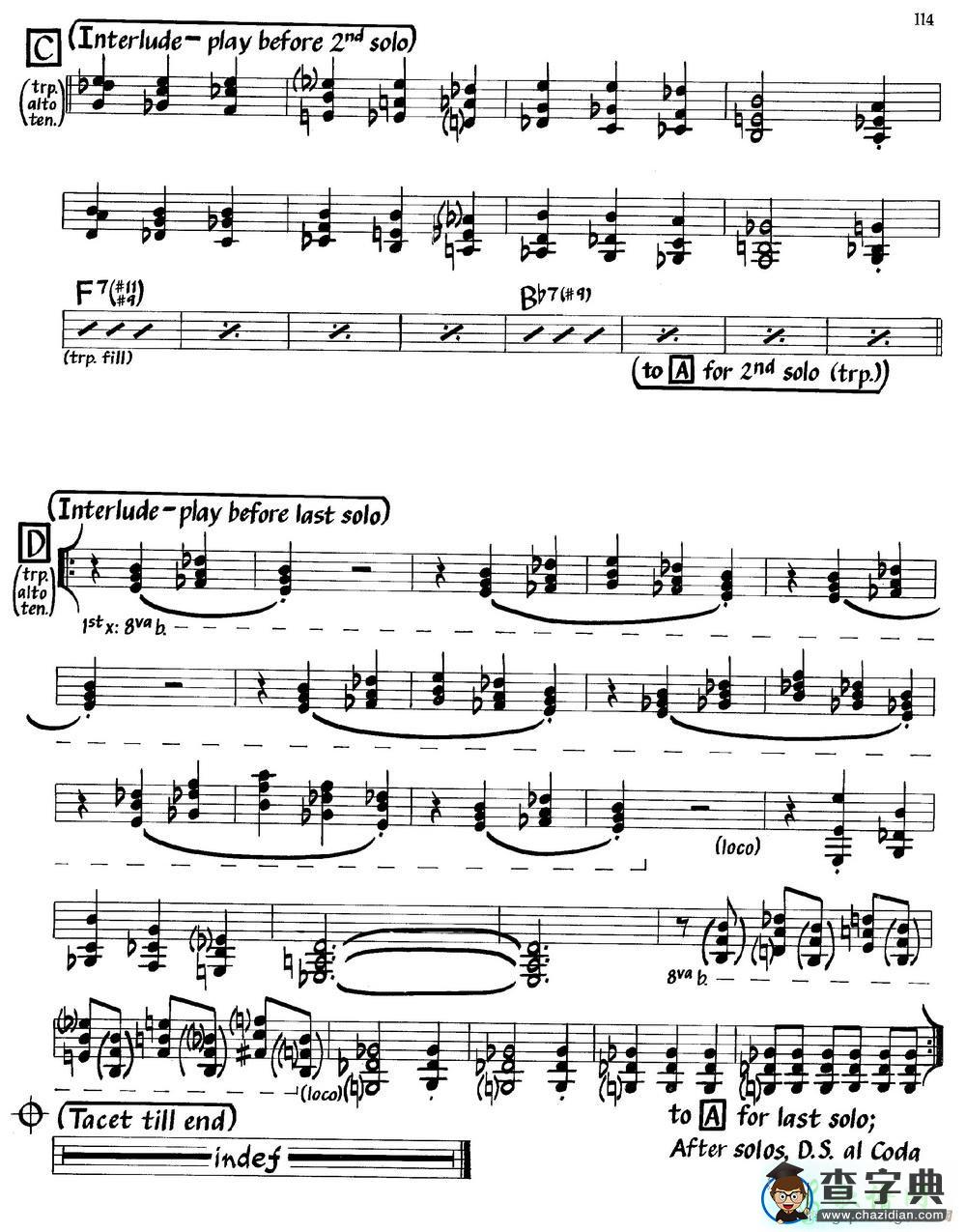 【Gemini(Horn Parts)钢琴谱】五线谱