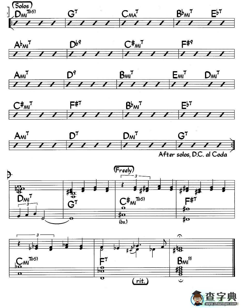 【Dee Song钢琴谱】五线谱