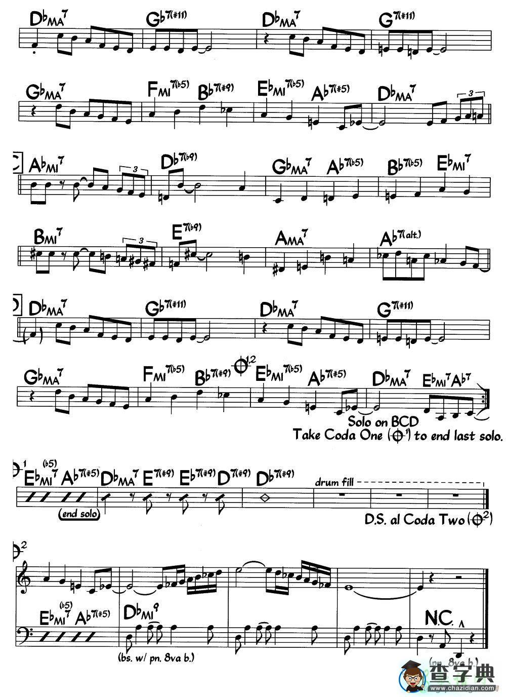 【Ecaroh钢琴谱】五线谱