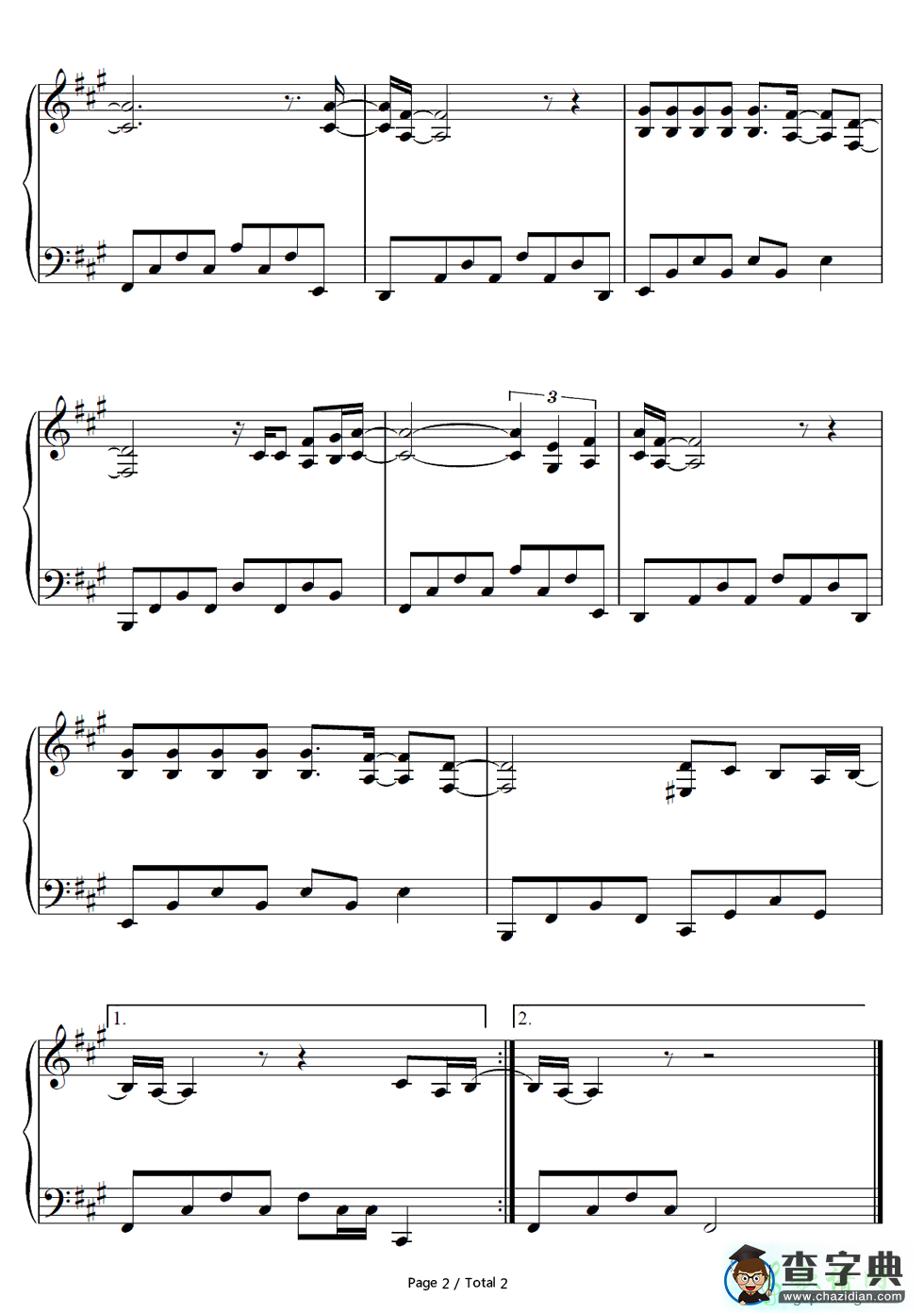 【Russian Roulette钢琴谱】Rihanna