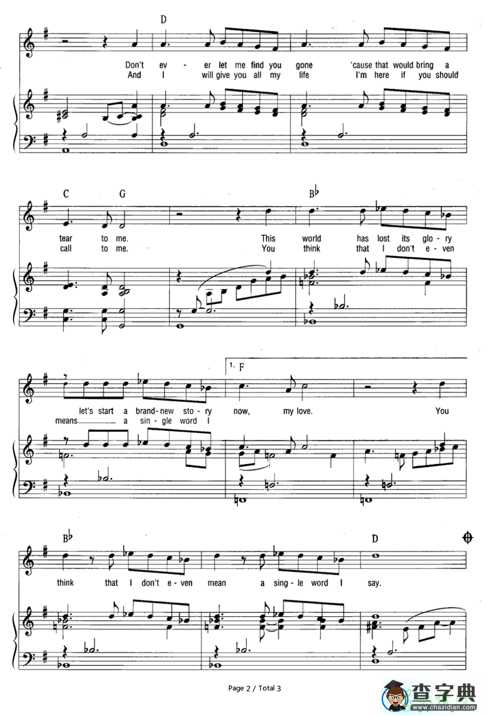【Words钢琴谱】Bee Gees