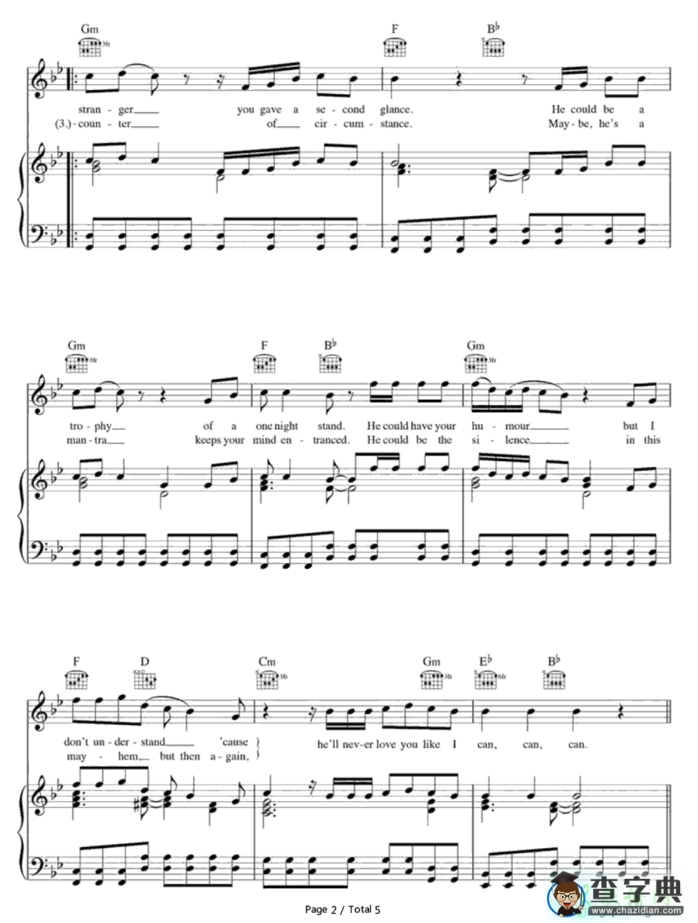 【Like I Can钢琴谱】Sam Smith
