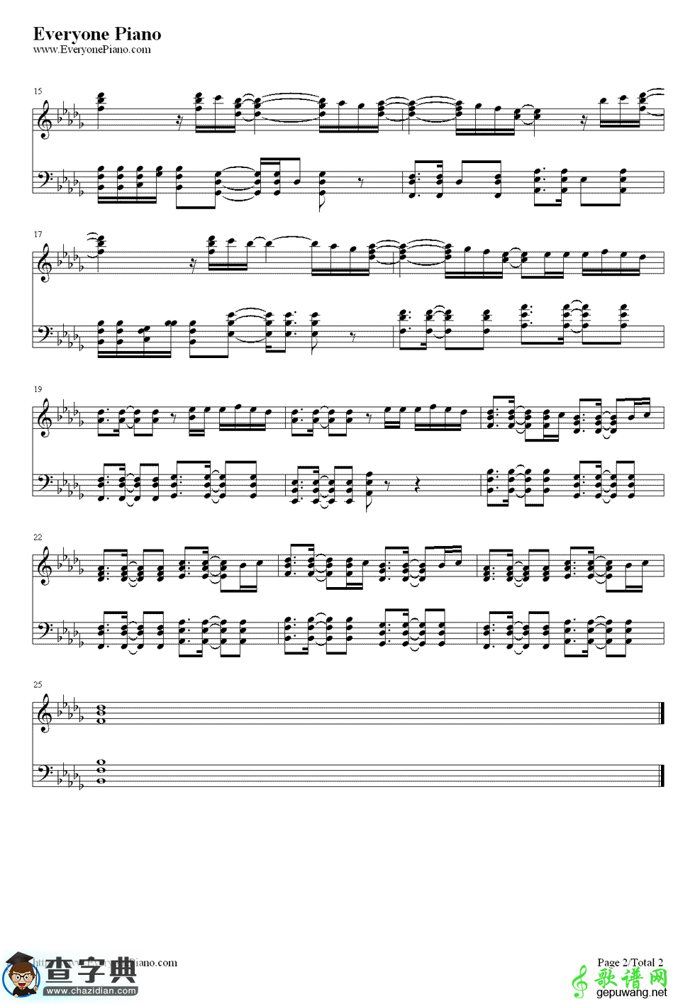 【Burn钢琴谱】Ellie Goulding