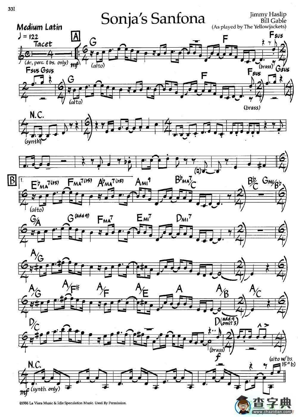 【Sonjas Sanfona钢琴谱】五线谱