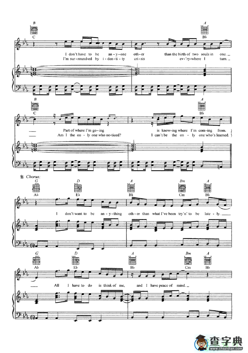 【I Dont Want to Be钢琴谱】Gavin DeGraw