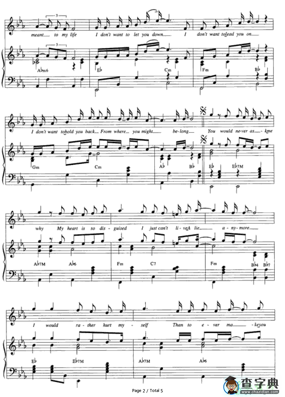 【Goodbye钢琴谱】Air Supply