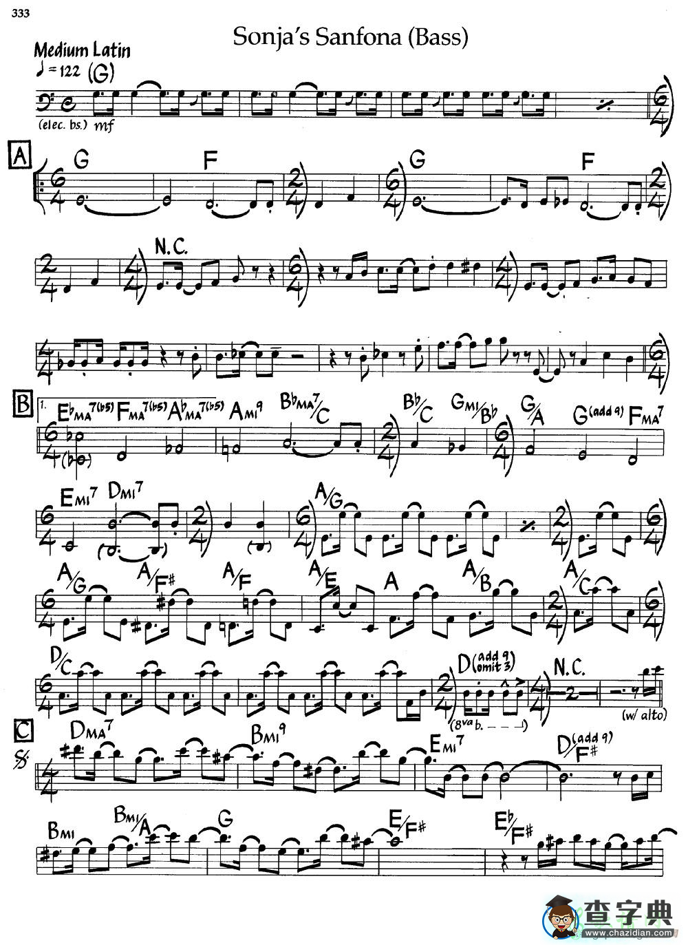 【Sonjas Sanfona钢琴谱】五线谱