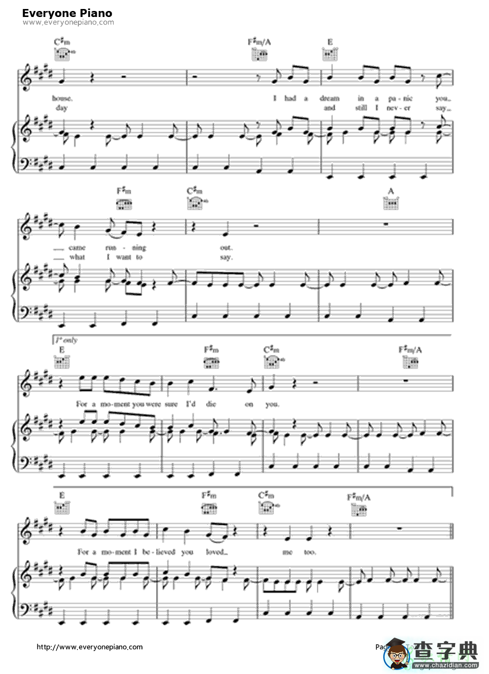 【Good Thing钢琴谱】Sam Smith