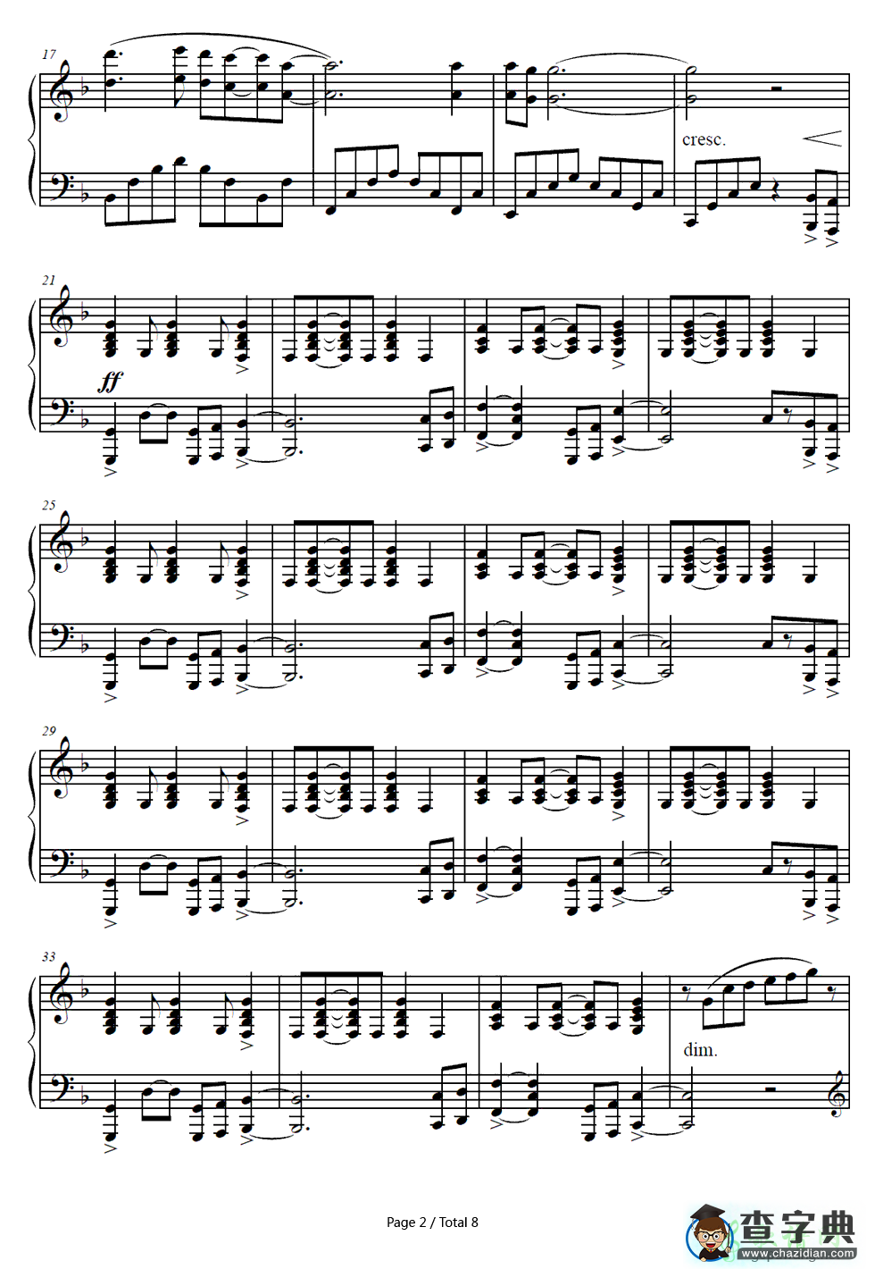 【Paradise钢琴谱】Coldplay